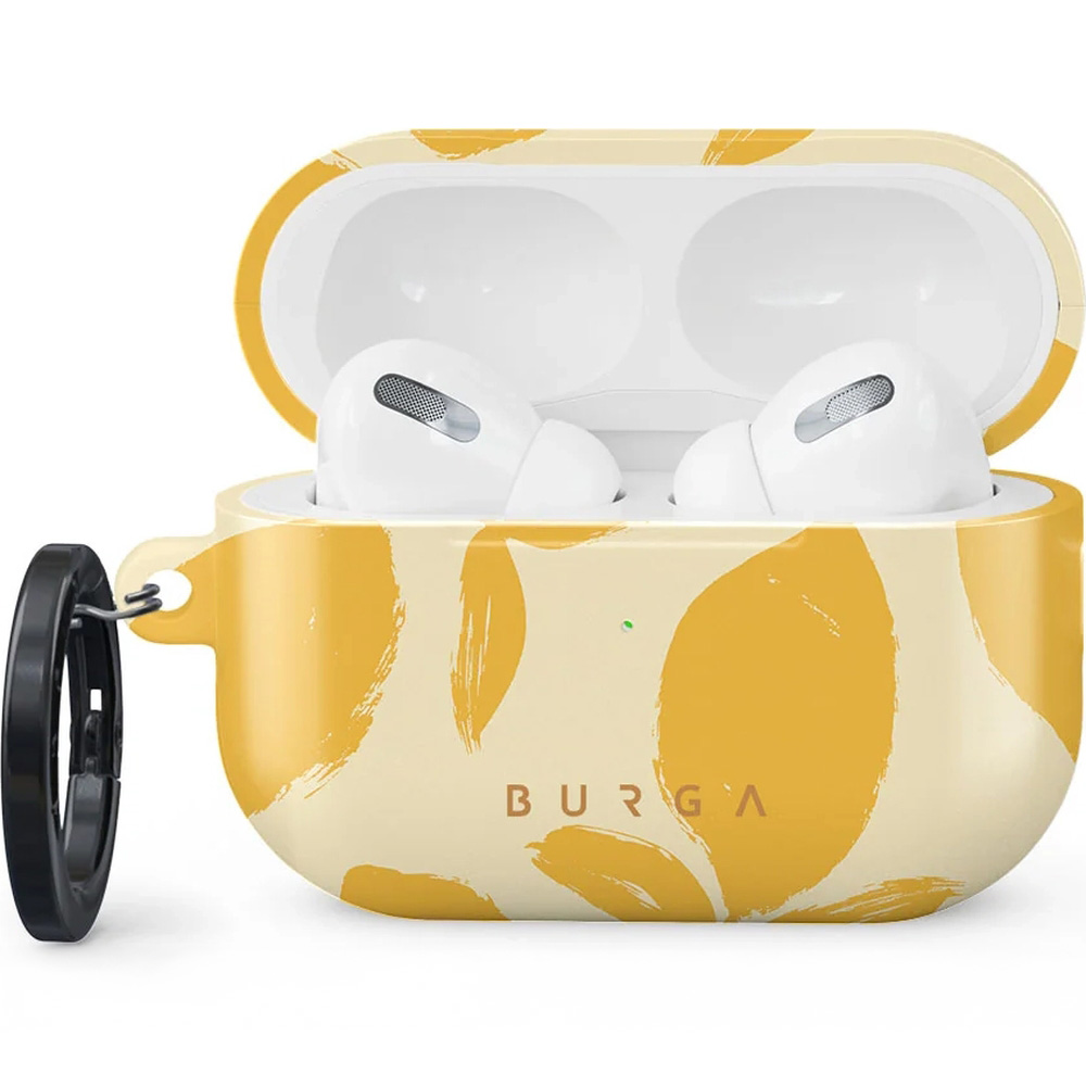 Ekskluzywne etui Burga Lemon Tart do AirPods Pro 2, żółte z cytrynami